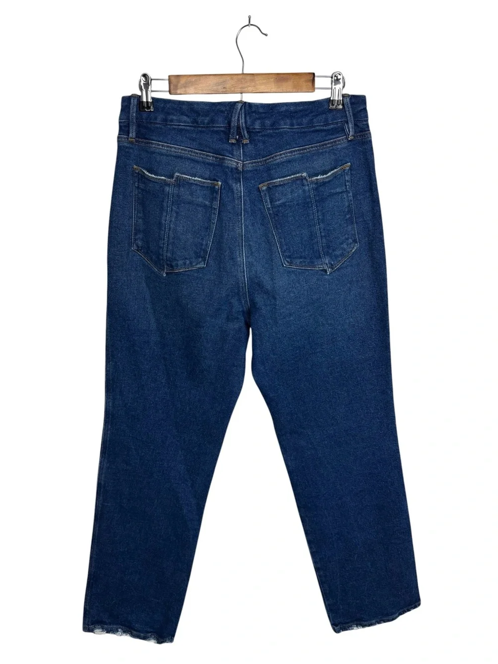 Good American Good Curve Split Pocket High Rise Straight Jeans Size 10 / 30